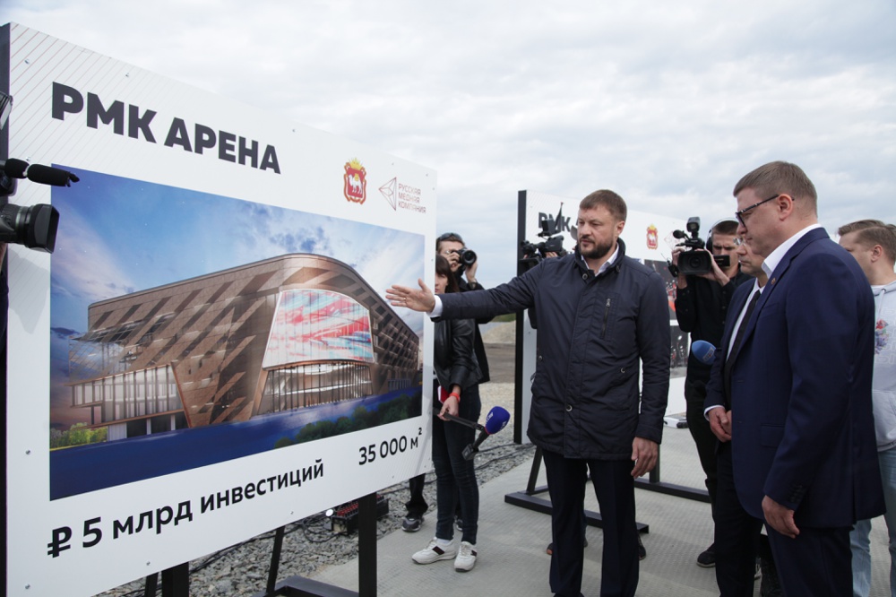 Судимый Николай Сандаков презентует проект РМК-арены губернатору Алексею Текслеру